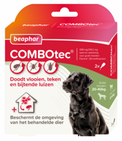 Beaphar combotec hond 20-40kg 2 pipetten.