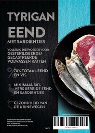 Tyrigan sterilized / adult / senior eend &amp; sardientjes 300gr