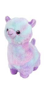Pluche alpaca 24cm paars