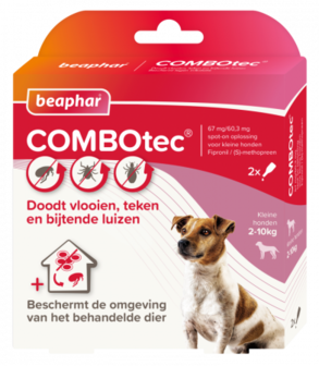 Beaphar combotec hond 2-10kg 2 pipetten