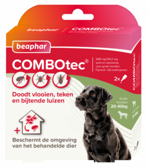 Beaphar combotec hond 20-40kg 2 pipetten.