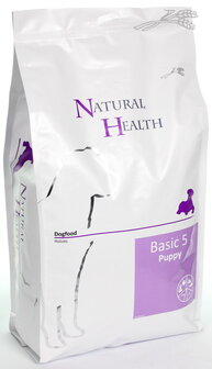 Natural Health dog basic five puppy 7,5kg