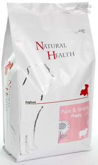 Natural Health dog lamb &amp; rice puppy 12,5kg