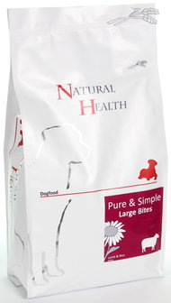 Natural Health dog lamb &amp; rice large 12,5kg