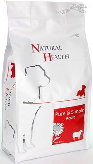 Natural Health dog lamb &amp; rice adult 12,5kg