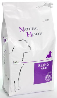 Natural Health dog basic five adult 12,5kg