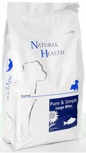 Natural Health dog fish &amp; rice large 12,5kg