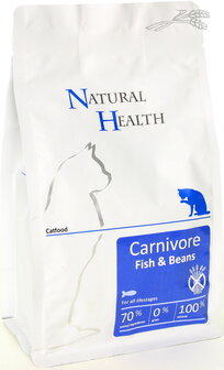 Natural Health cat carnivore fish &amp; beans 2,5kg