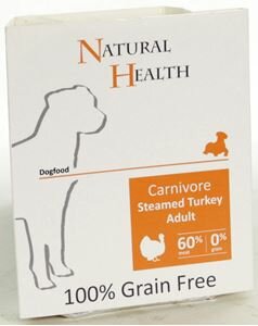 Natural Health steamed carnivore turkey 395gr