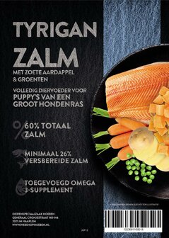 Tyrigan puppy large zalm 6kg