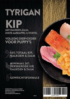 Tyrigan puppy kip, kalkoen &amp; zalm 6kg