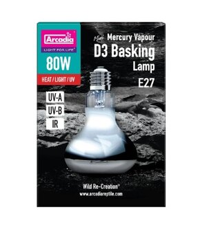 Arcadia D3 basking lamp 80w