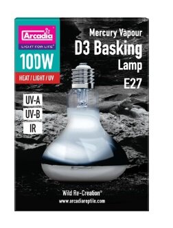 Arcadia D3 basking lamp 100w
