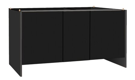 Vivarium zwart 122x61x66 meubel