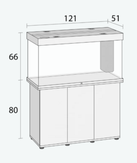 Juwel rio 350 licht hout