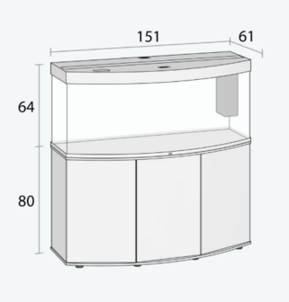Juwel vision 450 licht hout