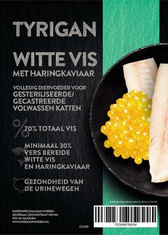 Tyrigan sterilized / adult / senior witte vis &amp; haring kaviaar 300gr
