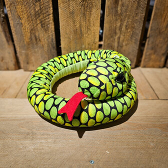 Pluche slang 120cm groen