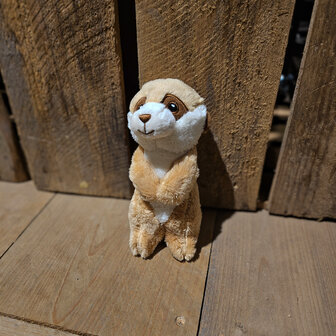 Pluche stokstaartje 15cm