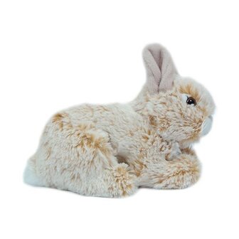 Pluche konijn 18cm beige