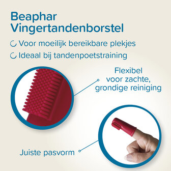 Beaphar vinger tandenborstel