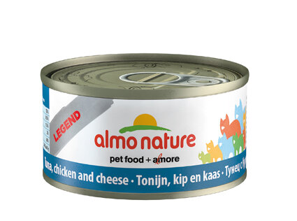 Almo Nature tonijn, kip en kaas 70gr