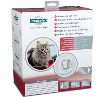 Petsafe microchip kattenluik wit