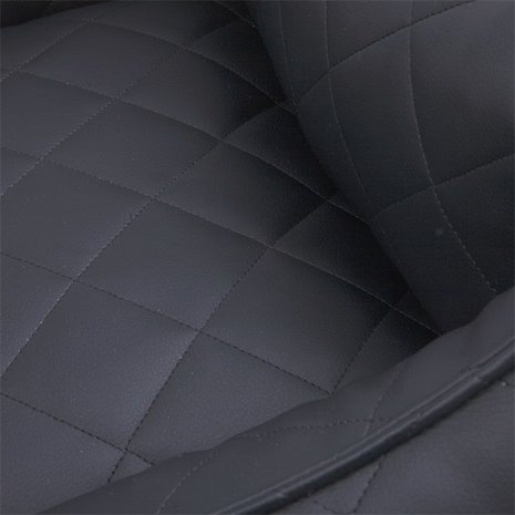 Basket eco leather 100x80x26 black