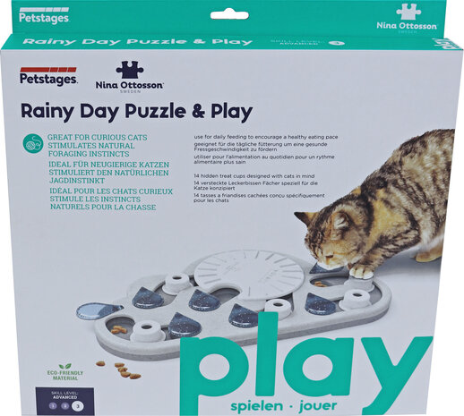 Puzzel kat rainy day