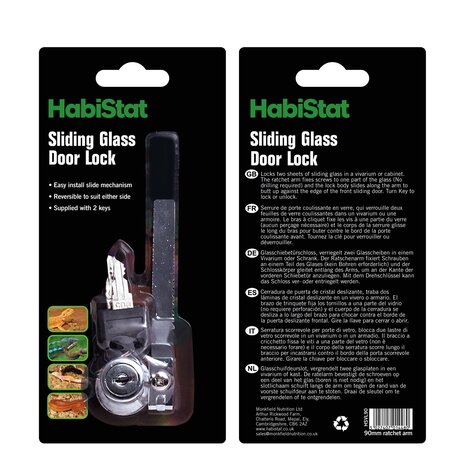 Habistat sliding glss door lock 90mm