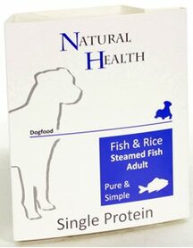 Natural Health steamed pure and simple fish & rice 395gr