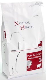 Natural Health dog lamb & rice reduce 2kg