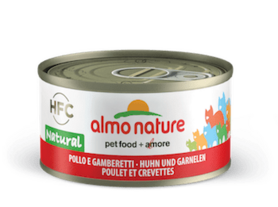 Almo Nature kip en garnaaltjes 70gr